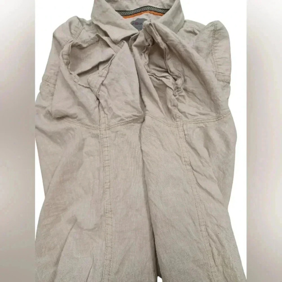 Point Zero Button Down Grey Short Sleeve Size Large - Picture 8 of 8